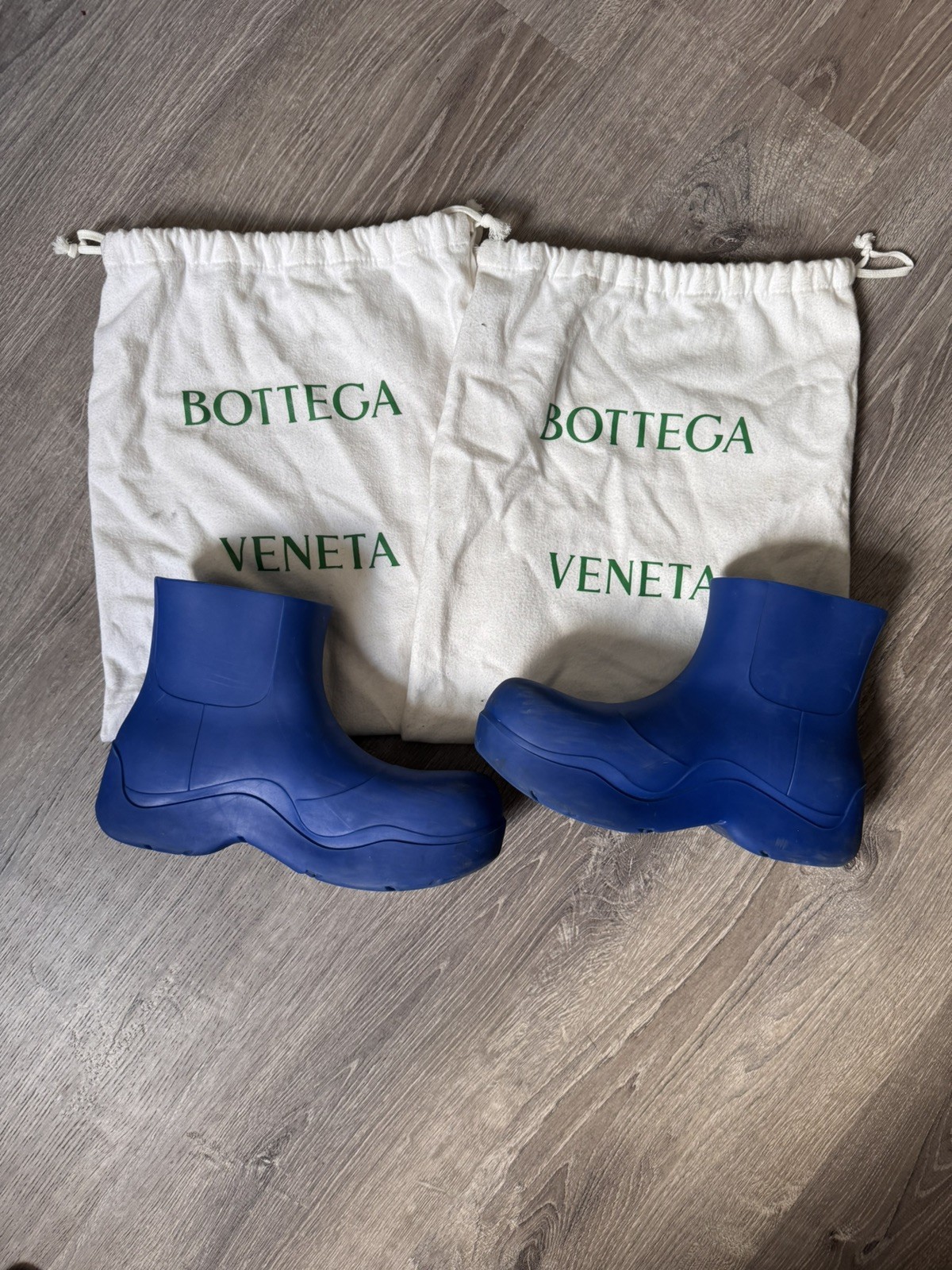 Bottega Veneta Blue Puddle Boots