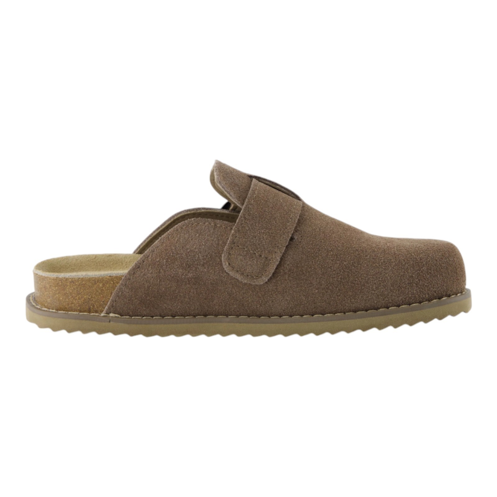 Women’s Suede Clogs Adjustable Buckle Slip on Footbed Home Clog Slippers