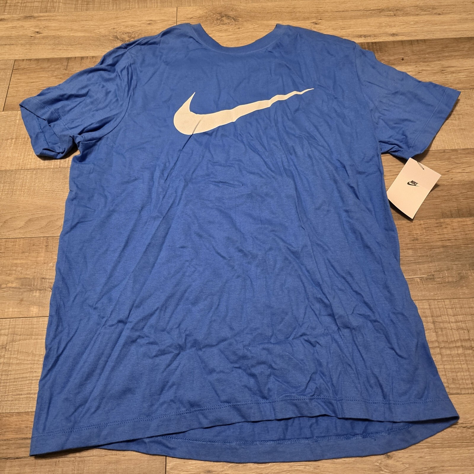 NWT Nike Men’s T-Shirt Athletic Logo Swoosh Printed Active Short Sleeve Tee