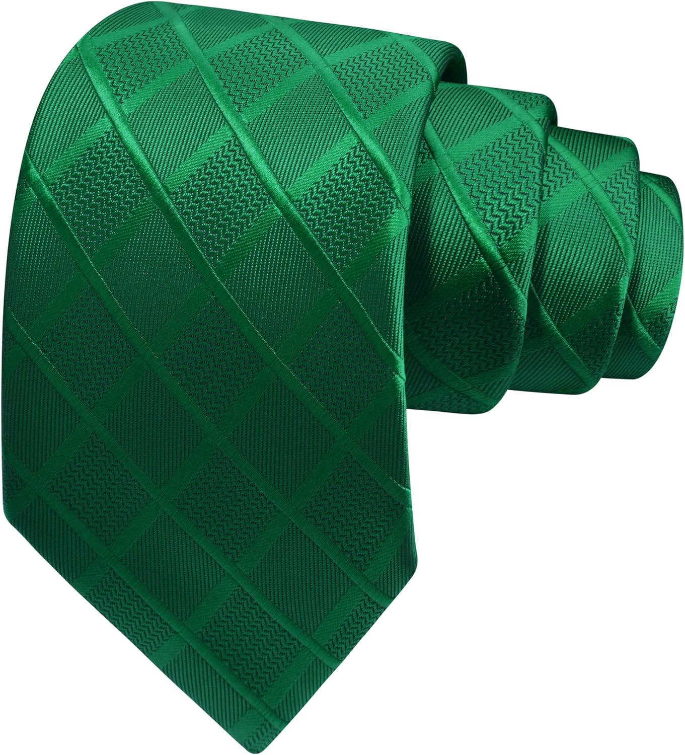3.15″(8Cm) Fashion Solid Plaid Ties Mens Woven Jacquard Necktie for Wedding