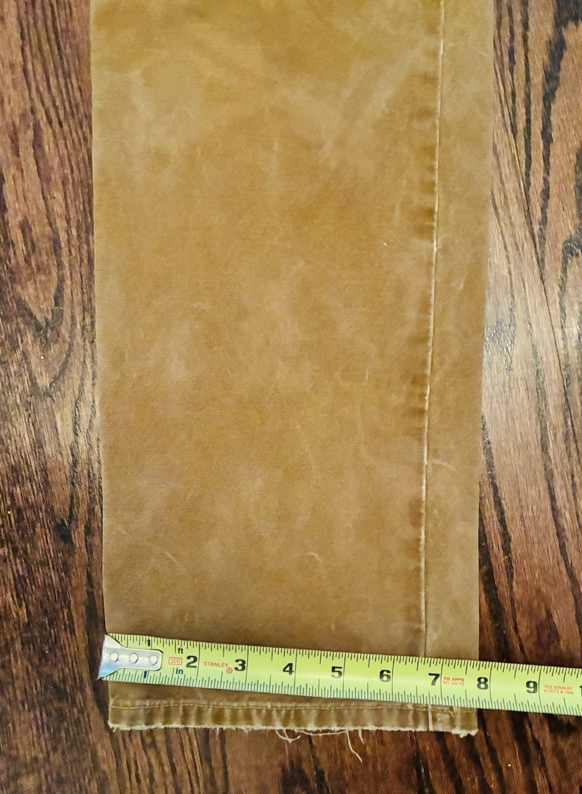 Vintage Polo Ralph Lauren Double Knee Waxed Canvas Pants Hunting Tan 34×32