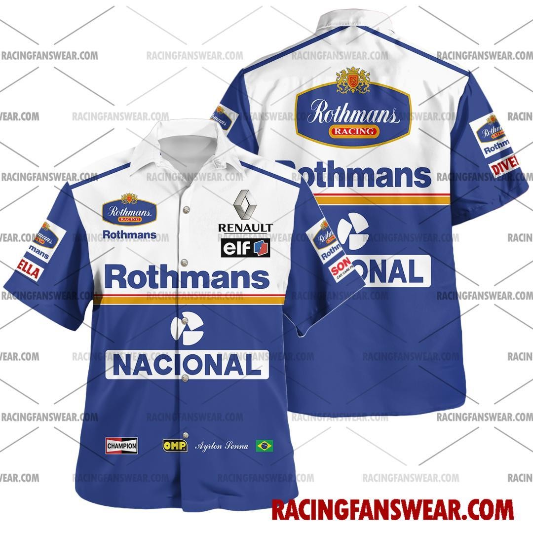 Ayrton Senna Formula One Racing 1994 Hawaiian Shirt