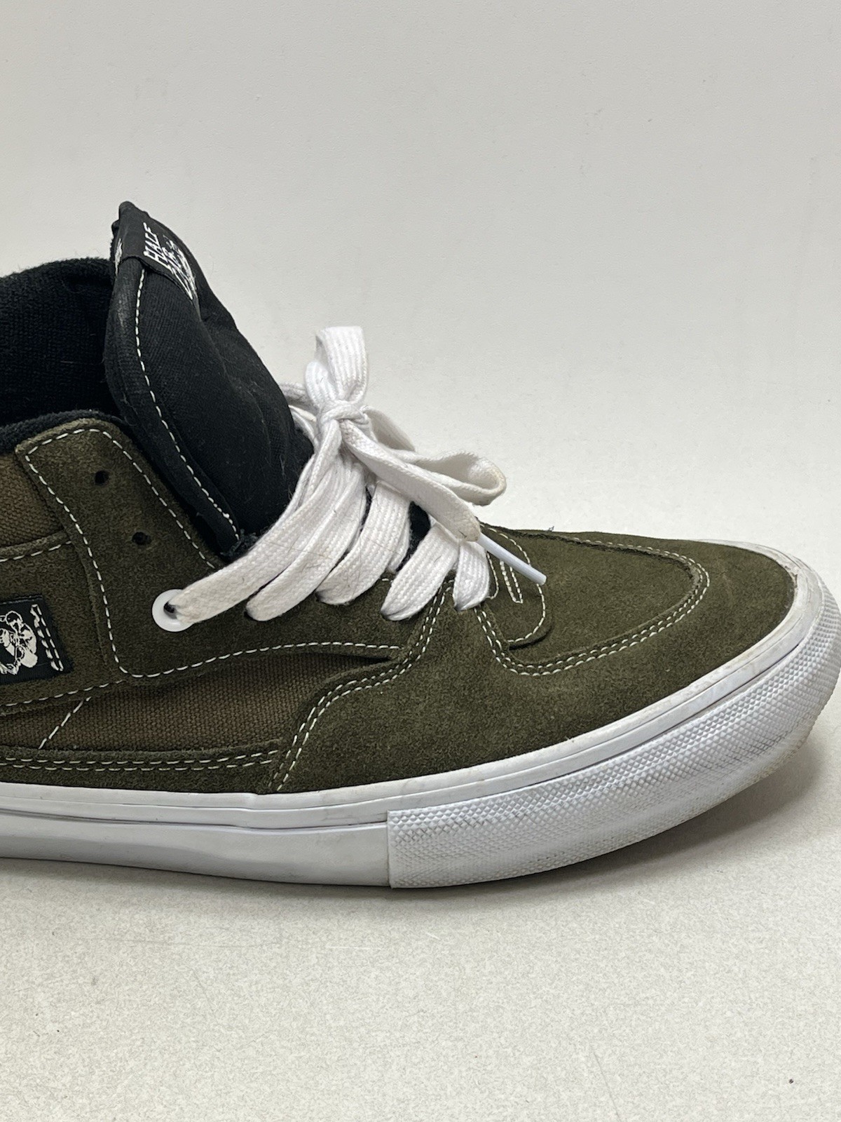 Vans Half Cab ‘92 Olive Mens Sz 12 Green Shoes Sneakers Skate