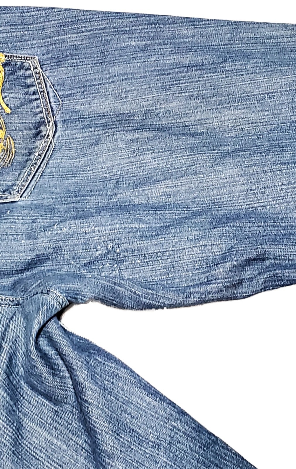 VTG 90s Baggie Jeans Men’s 40 – Distressed Hip Hop Grunge Streetwear Denim Y2K