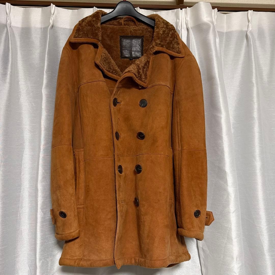 Premium Suede Brown Jacket with Fur Collar Pre Owned Very Good Condition