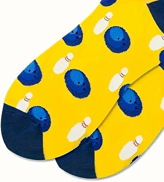 10 PIN BOWLING | Mens Womens Unisex Fun Novelty Socks One Size UK 6-11 EU 40-46