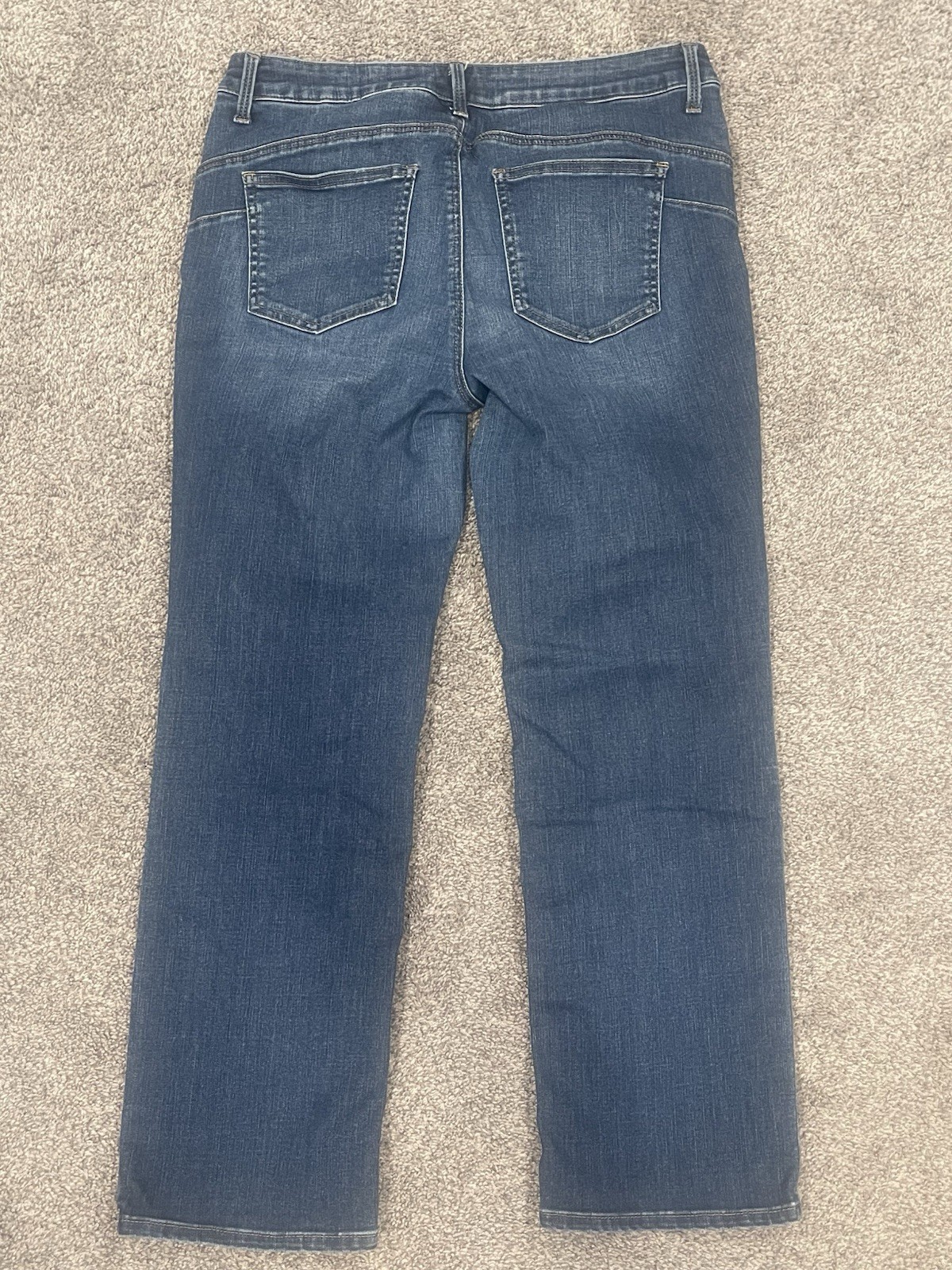 Chicos So Lifting Straight Leg Jeans Womens 1.5P 10P Blue Stretch Denim 26 In