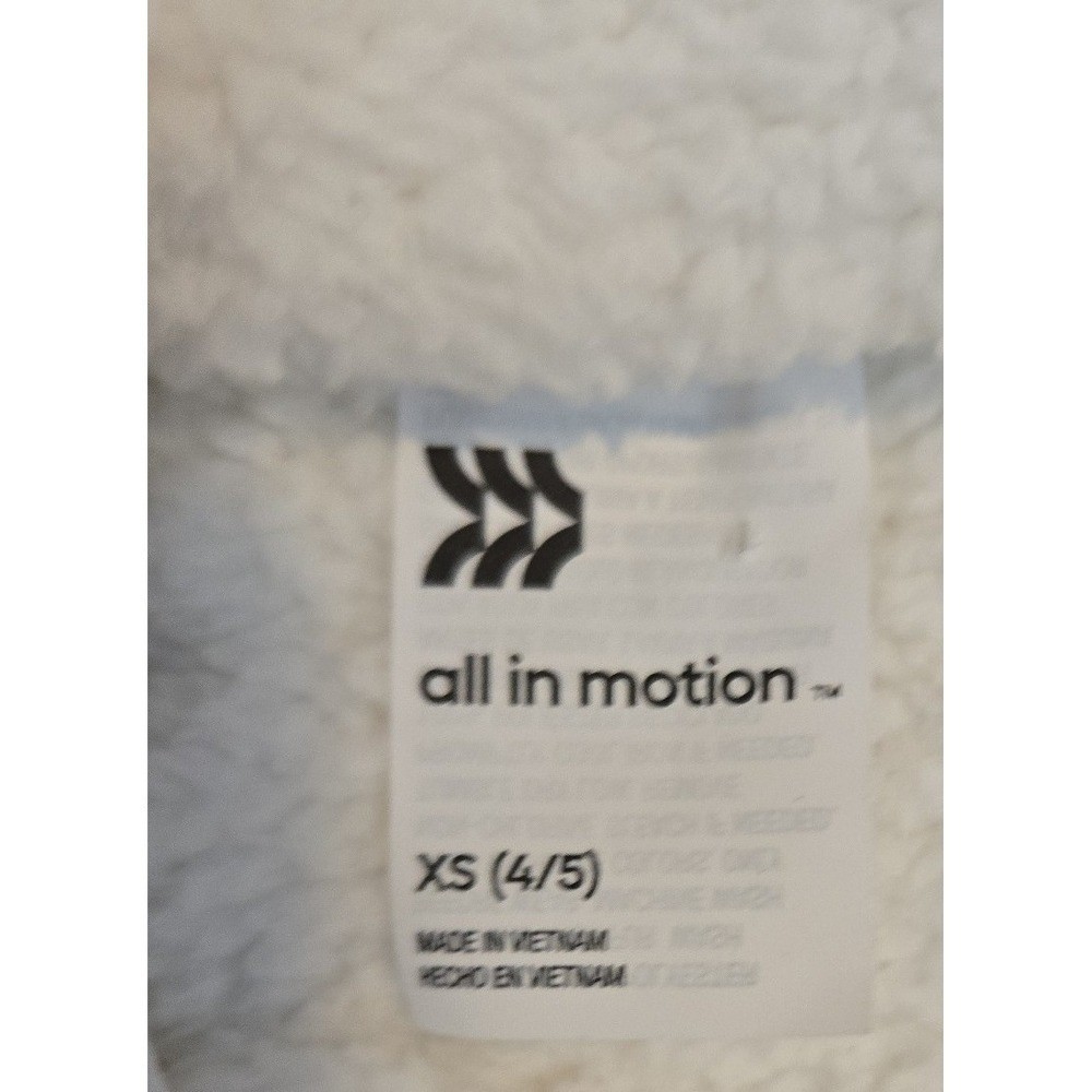 All in Motion Girls Sharpa Pullover Jacket brand Size XS (4/5).