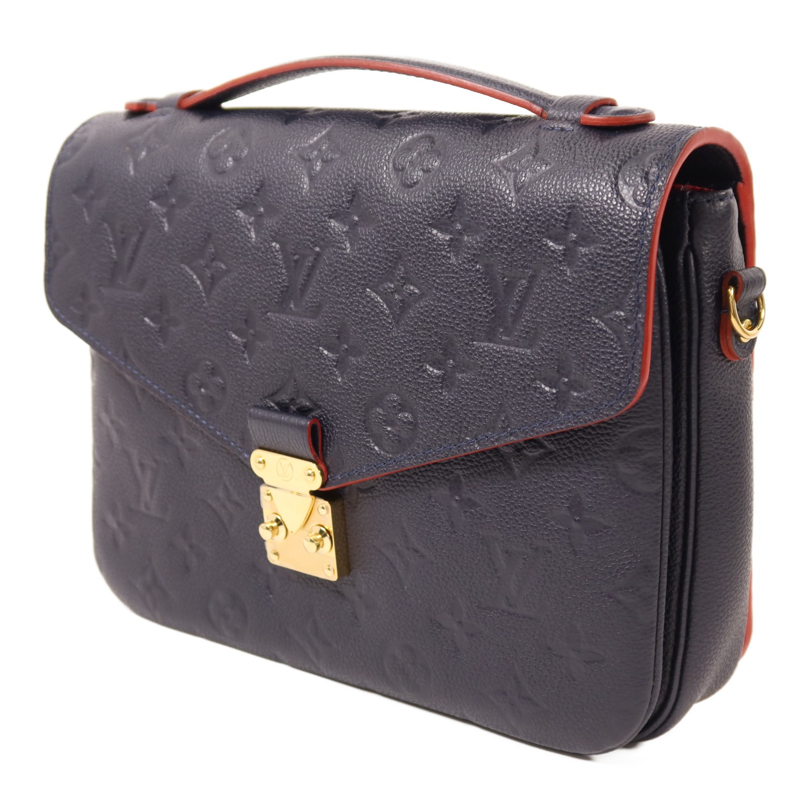 LOUIS VUITTON LV GHW Pochette Metis 2 Way Bag M44071 Monogram Empreinte Navy