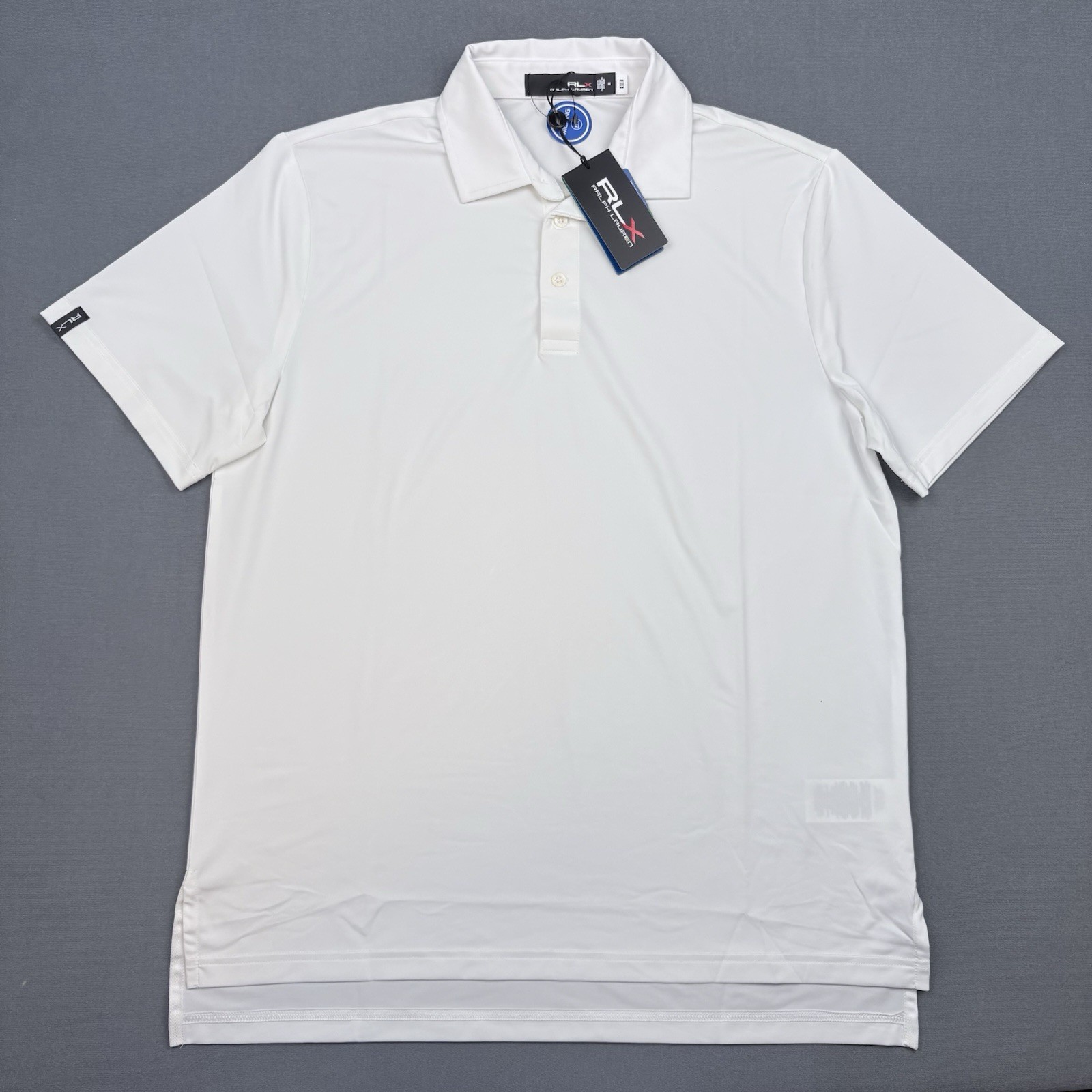 RLX Ralph Lauren ClassicFit Performance Polo Shirt Mens Medium Short Sleeve $110