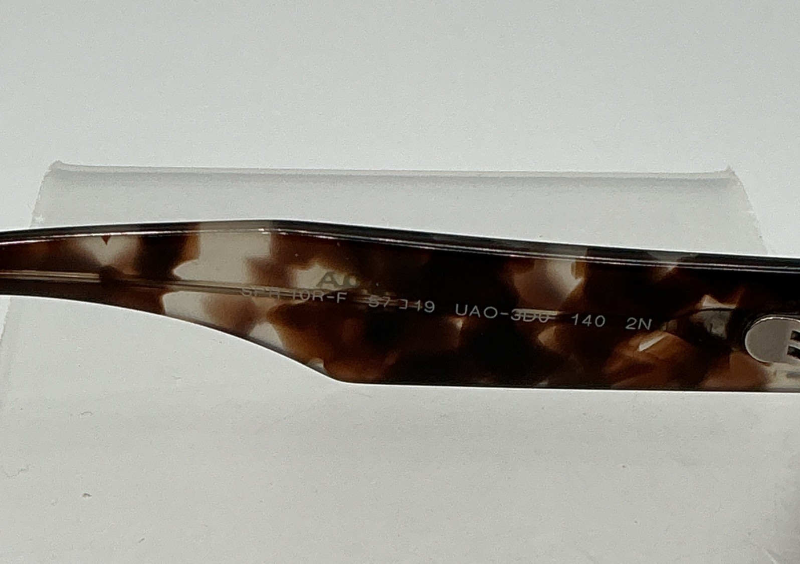 Prada SPR 10R‑F Marble Brown Tortoise Sunglasses 57‑19-140 with Case & Box