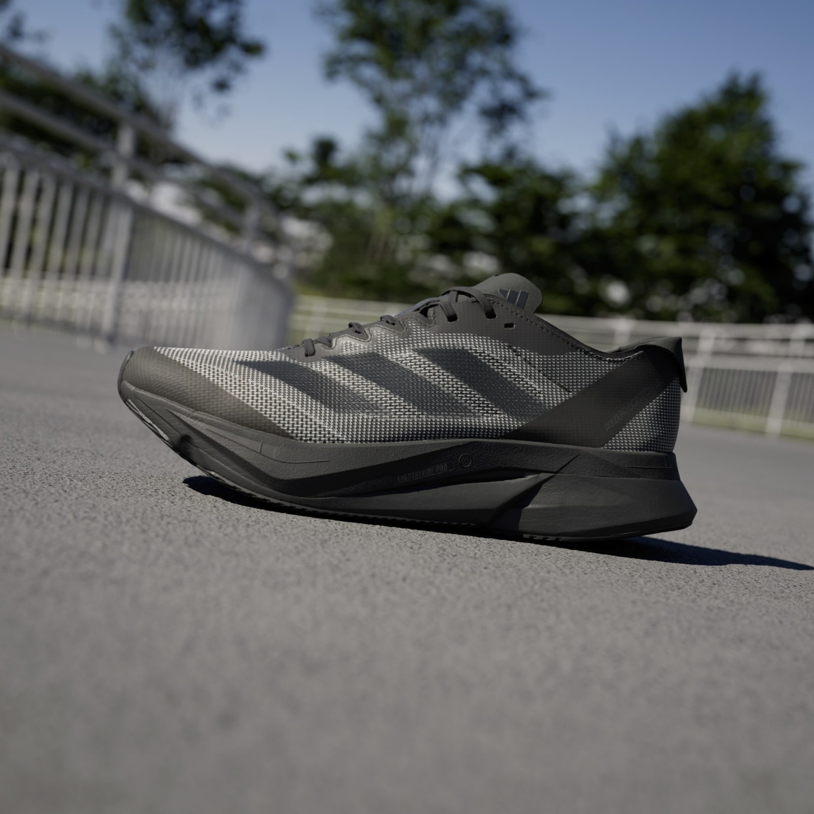 adidas Adizero Boston 12 Running Shoes Black Carbon White ID5985 Men’s Size