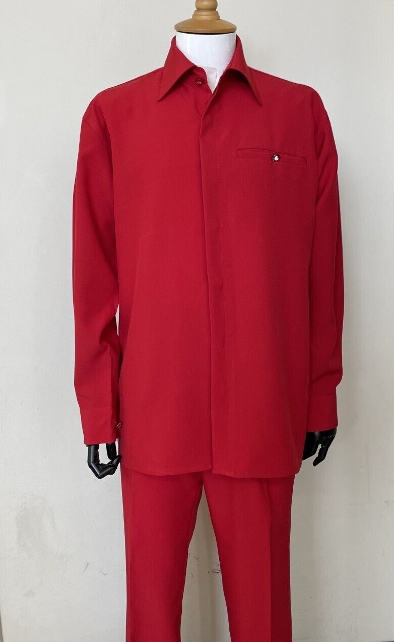 Men’s 2-pc walking suit / casual sets (shirt+pants) by Fortino Landi 2612