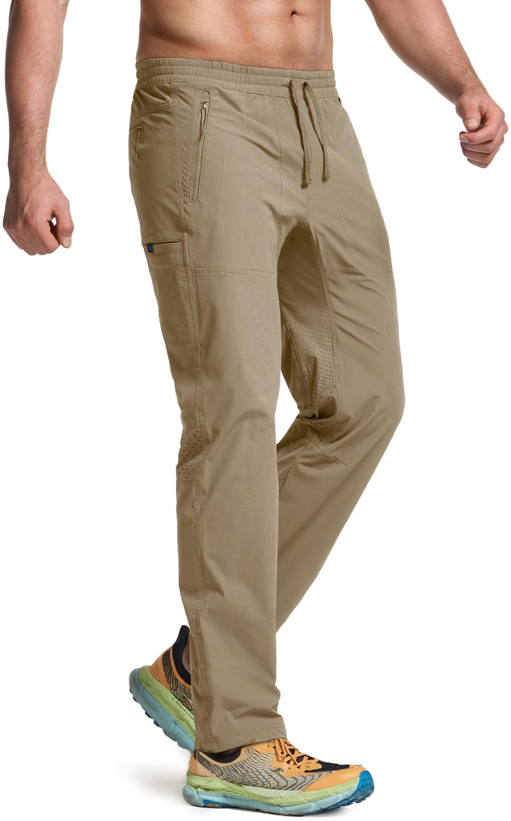 Men’s Lightweight Vent Hiking Pants, Water-Resistant & Breathable Sports Outd…