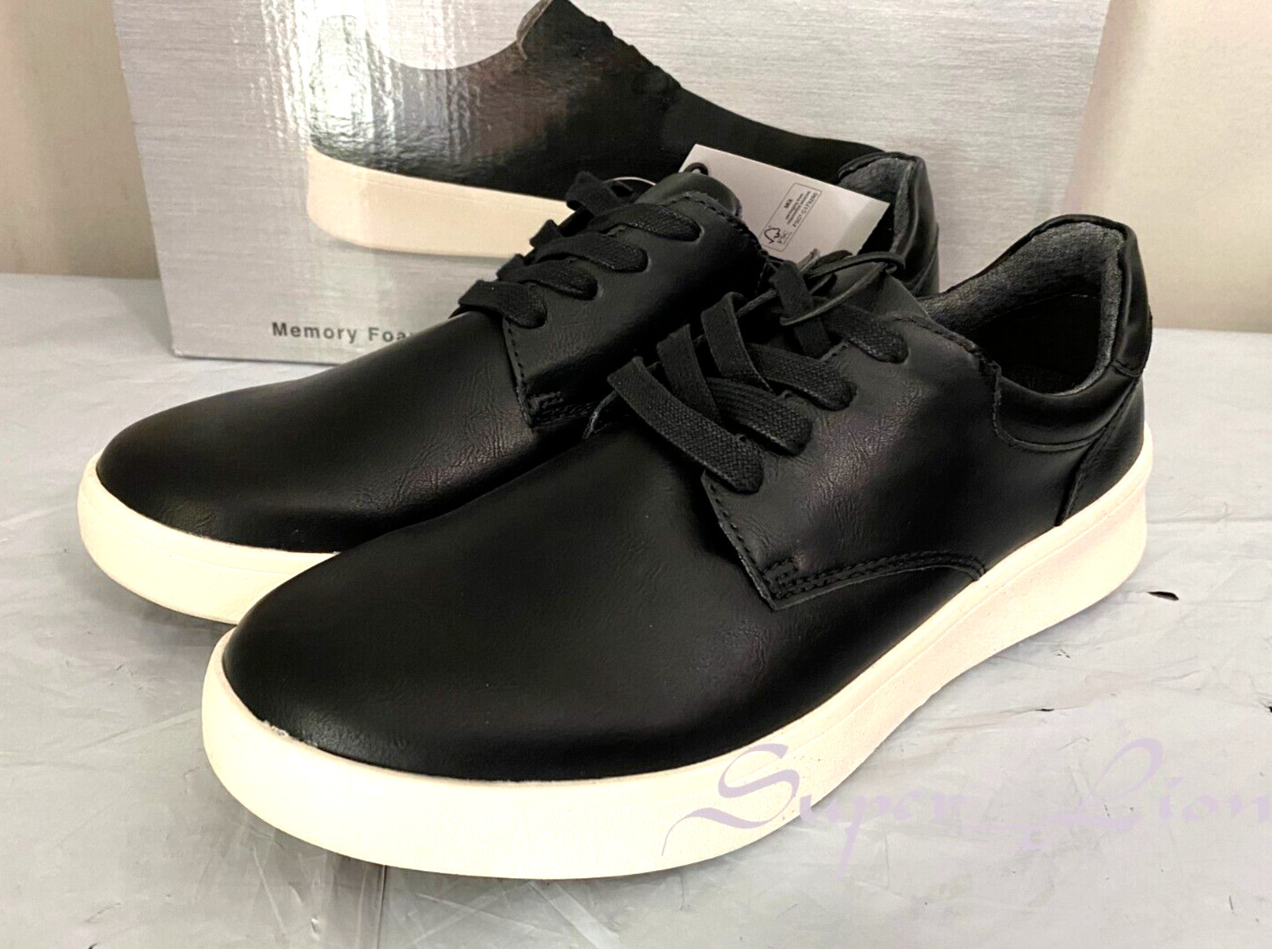 NEW Supply Lab Men’s Whatley Memory Foam Footbed Sneaker Shoes – SIZE 8 – BLACK