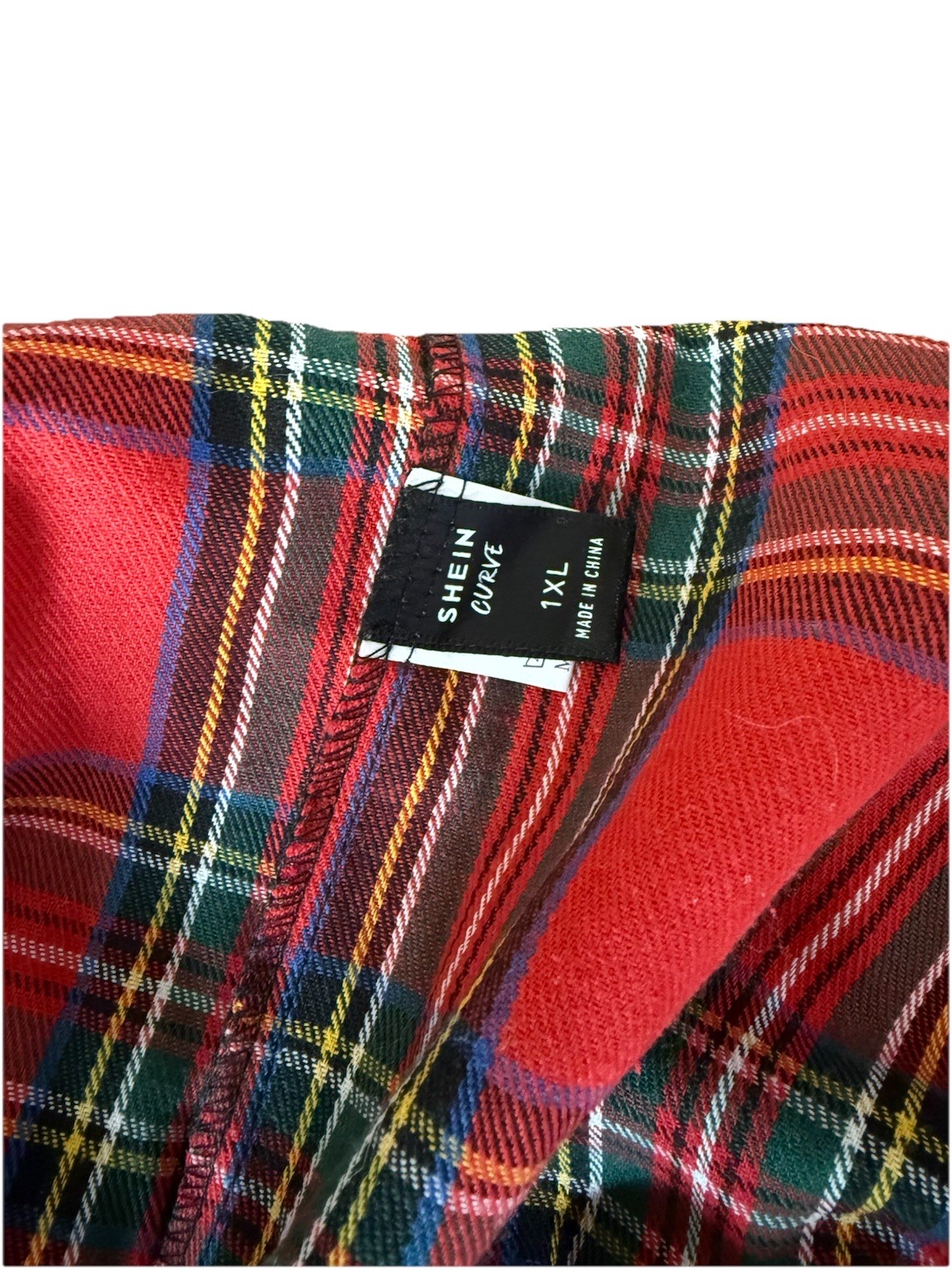 SHEIN Schoolgirl Or Punk Plus Size Plaid mini pleated skirt Size 1XL