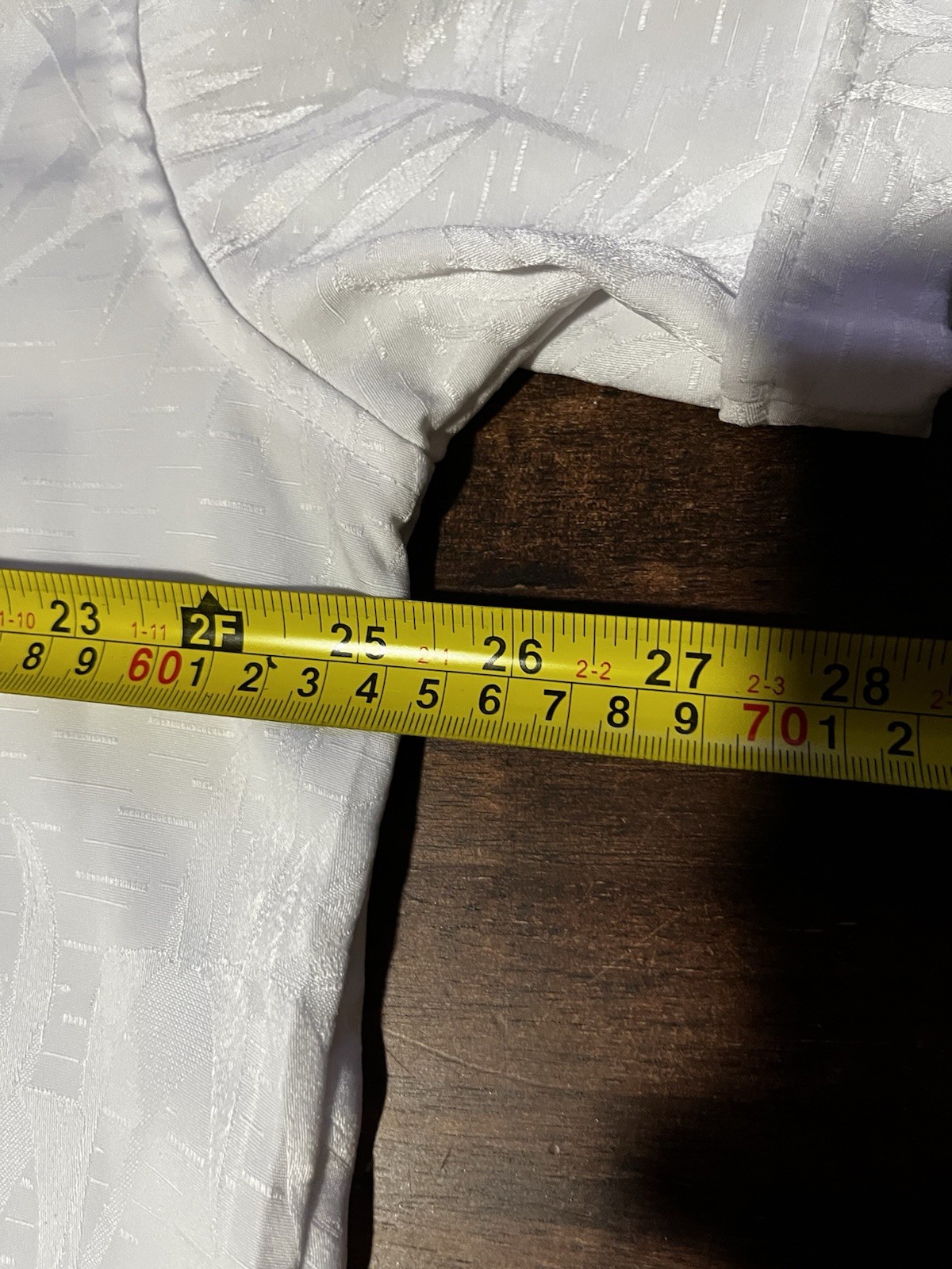 XL Cubavera White/ White Floral Short Sleeve Button Down With Collar