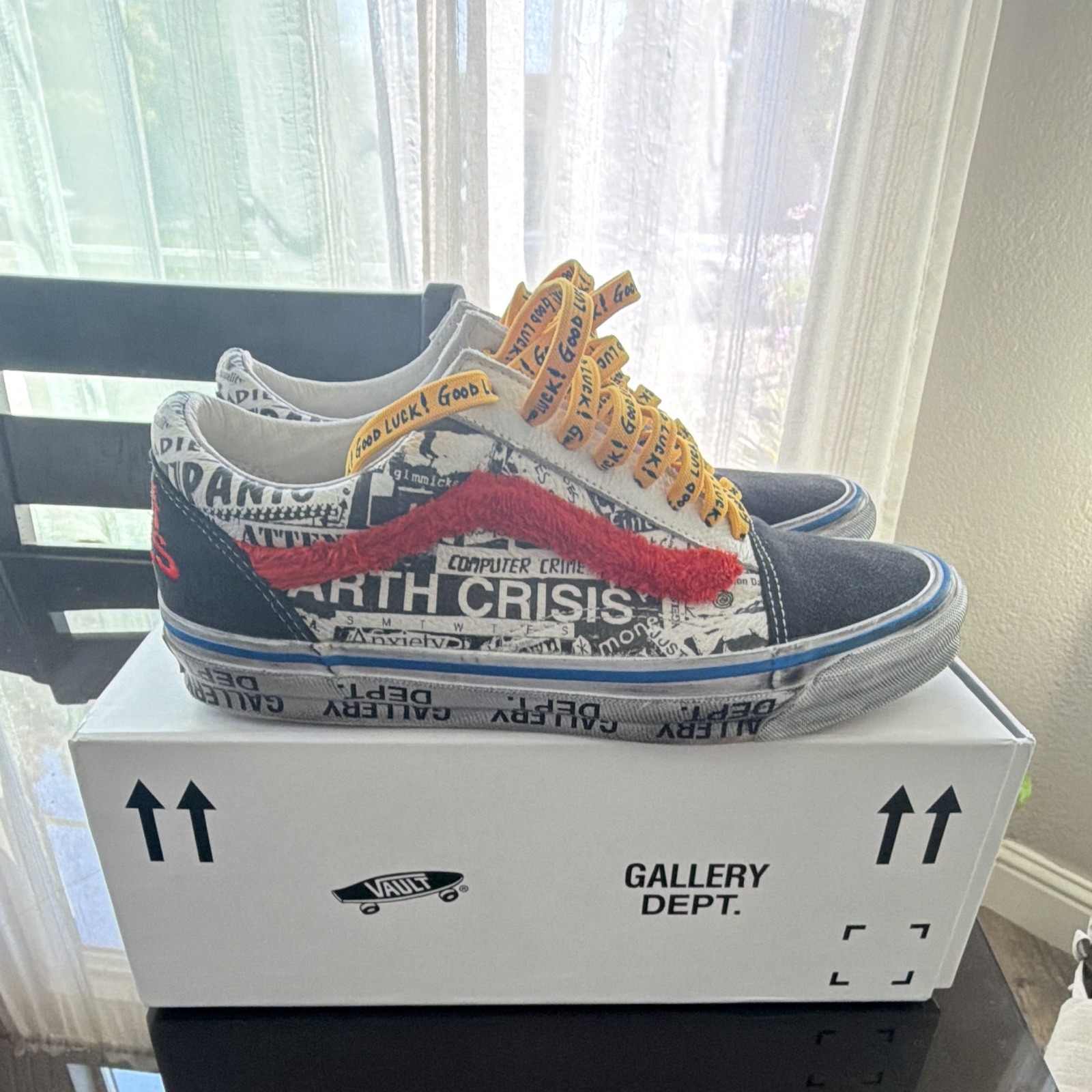 VANS Old Skool Gallery Dept Low Top Canvas Sneakers Multicolor Graphic Print