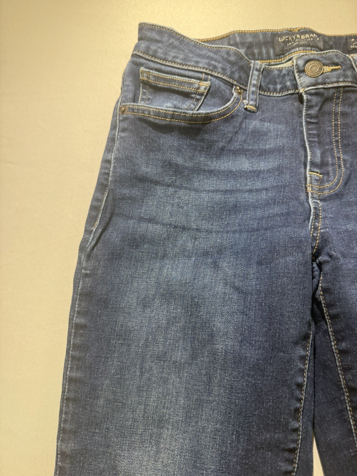 Lucky Brand Womens Dark Wash Denim Mid Rise Skinny Ankle Jeans Size 8/29