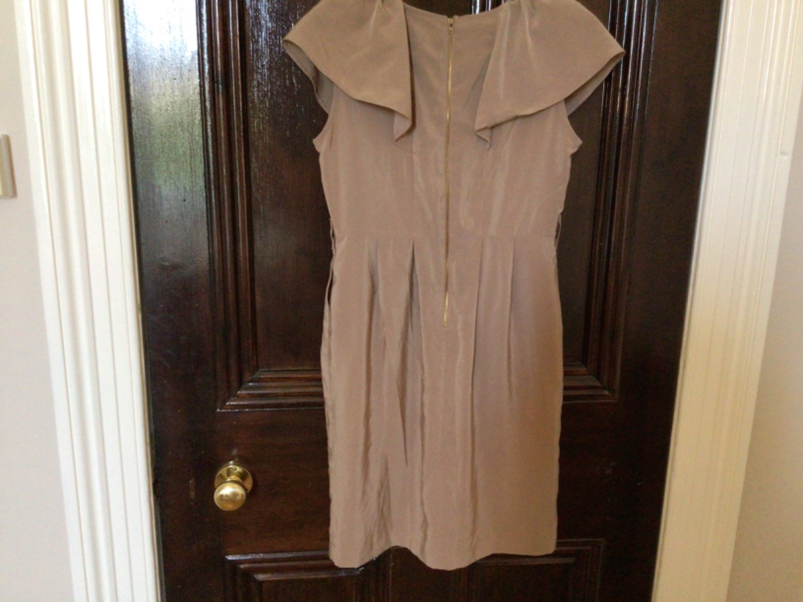 H&M . Size EUR 38 Dress. Light brown. 100% Poly Easter. Machine wash