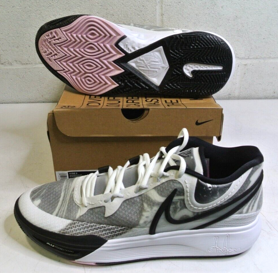 Nike Kyrie 8 Black White Pink DJ6017-101 Basketball Shoes Mens Size 13