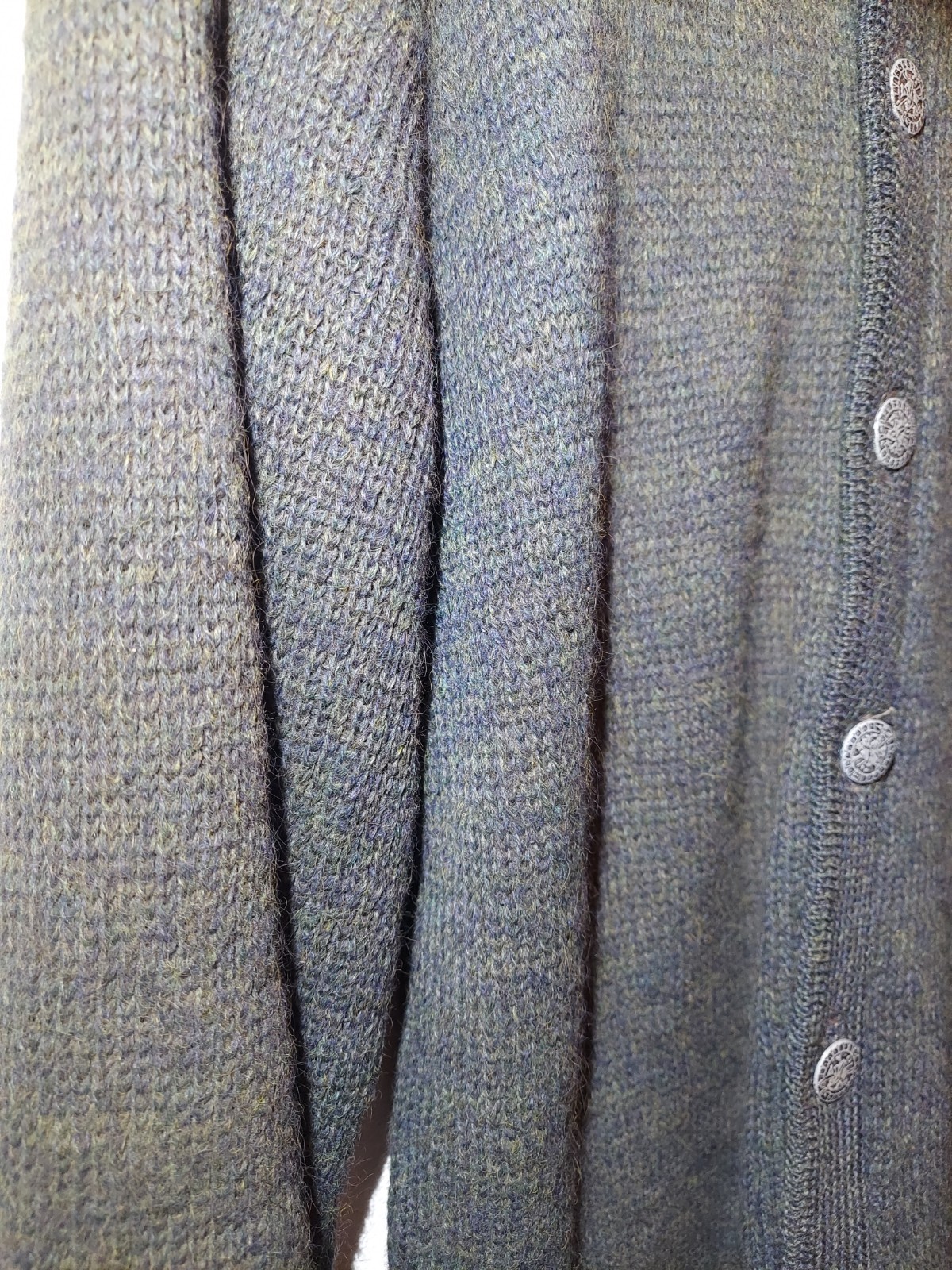 Vtg McGregor Kid Mohair Worsted Wool Cardigan Rockabilly Thrashed Cobain Grunge