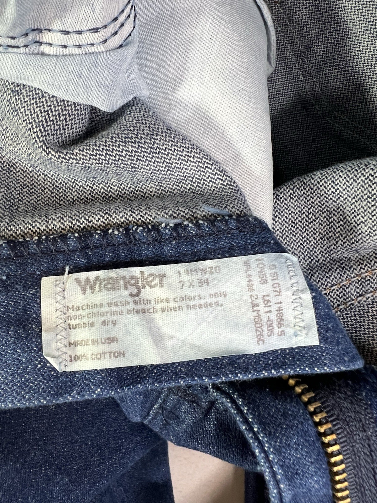 Lot of 2 Vintage Wrangler 14MWZ Jeans Women’s 7×34 Cowboy Cut Slim Fit Blue New