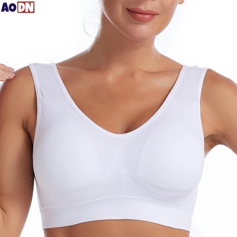 Women’s Plus Size Seamless Bra S-7XL Wireless Non Wired Adjustable Sports Yoga