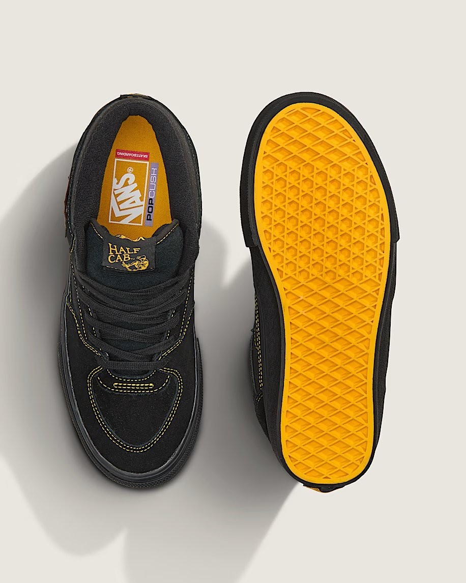 Vans Skate Half Cab Black Mustard VN0A5FCDBLN Men’s Size 12 US Shoes NEW SKATE