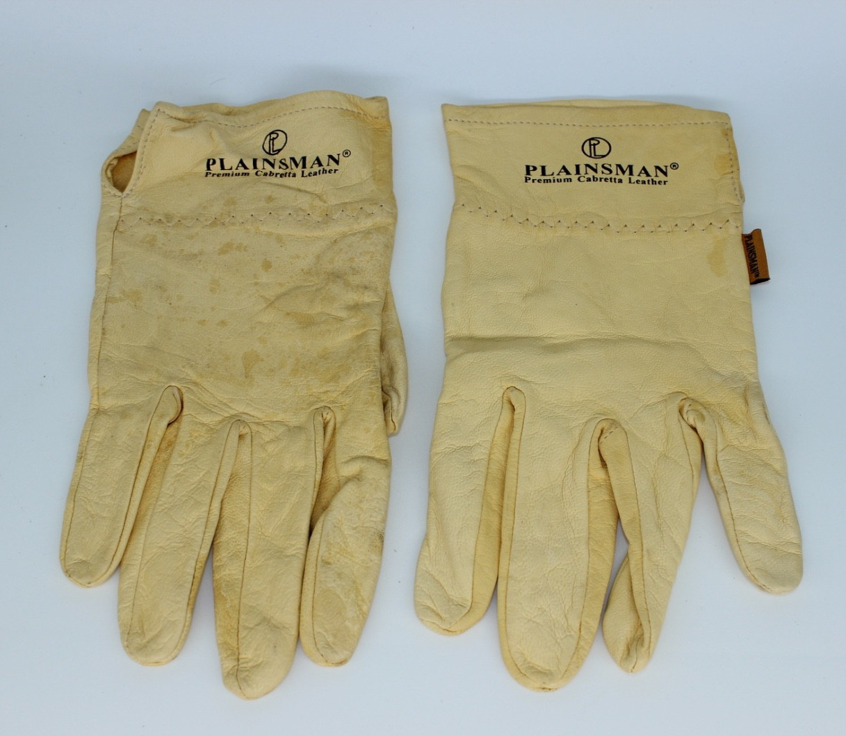 Plainsman Mens L Vintage Premium Cabretta Leather Gloves Yellow# 200501
