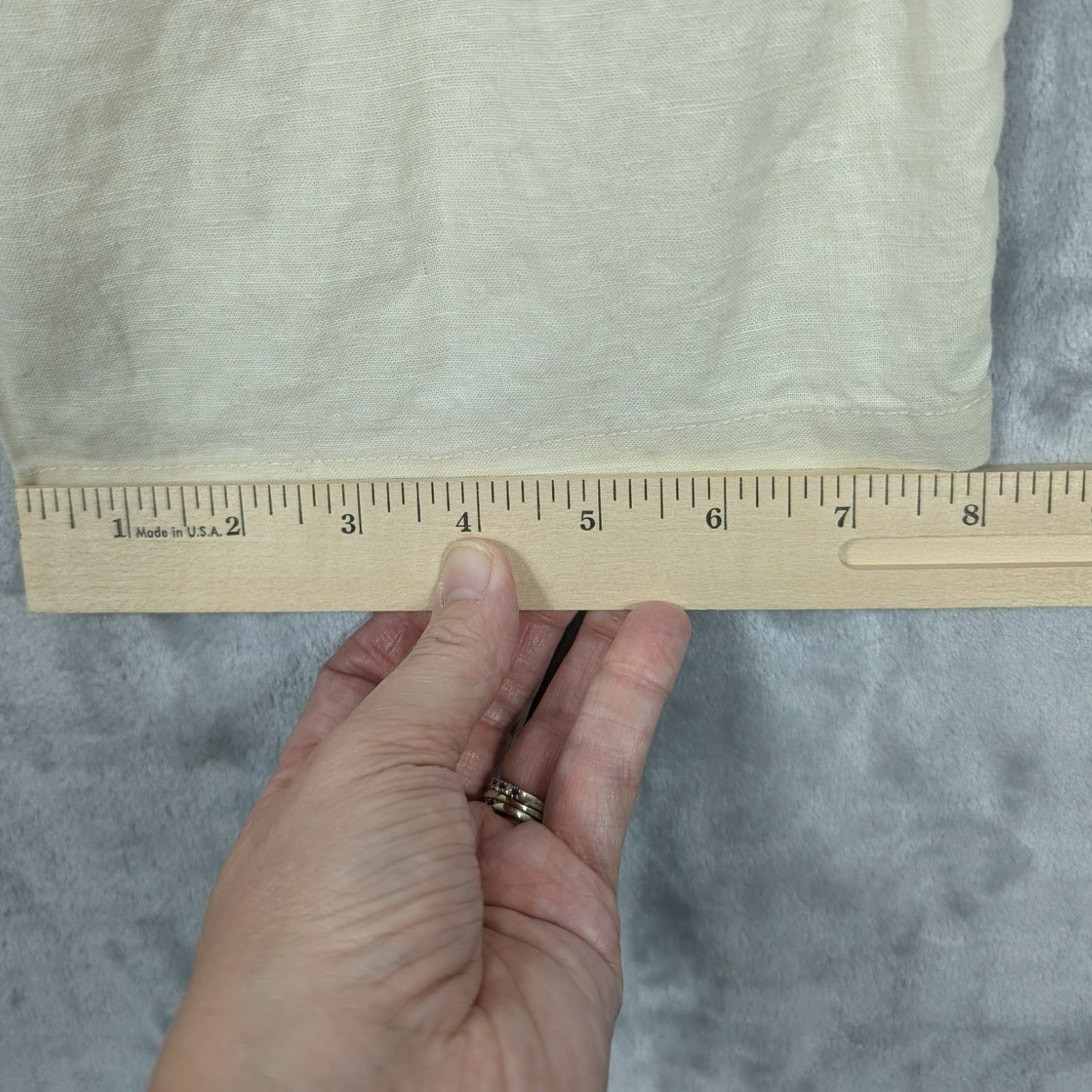 Hat and Beyond Pants Womens 2XL Linen Blend Natural color Preppy Career Beachy