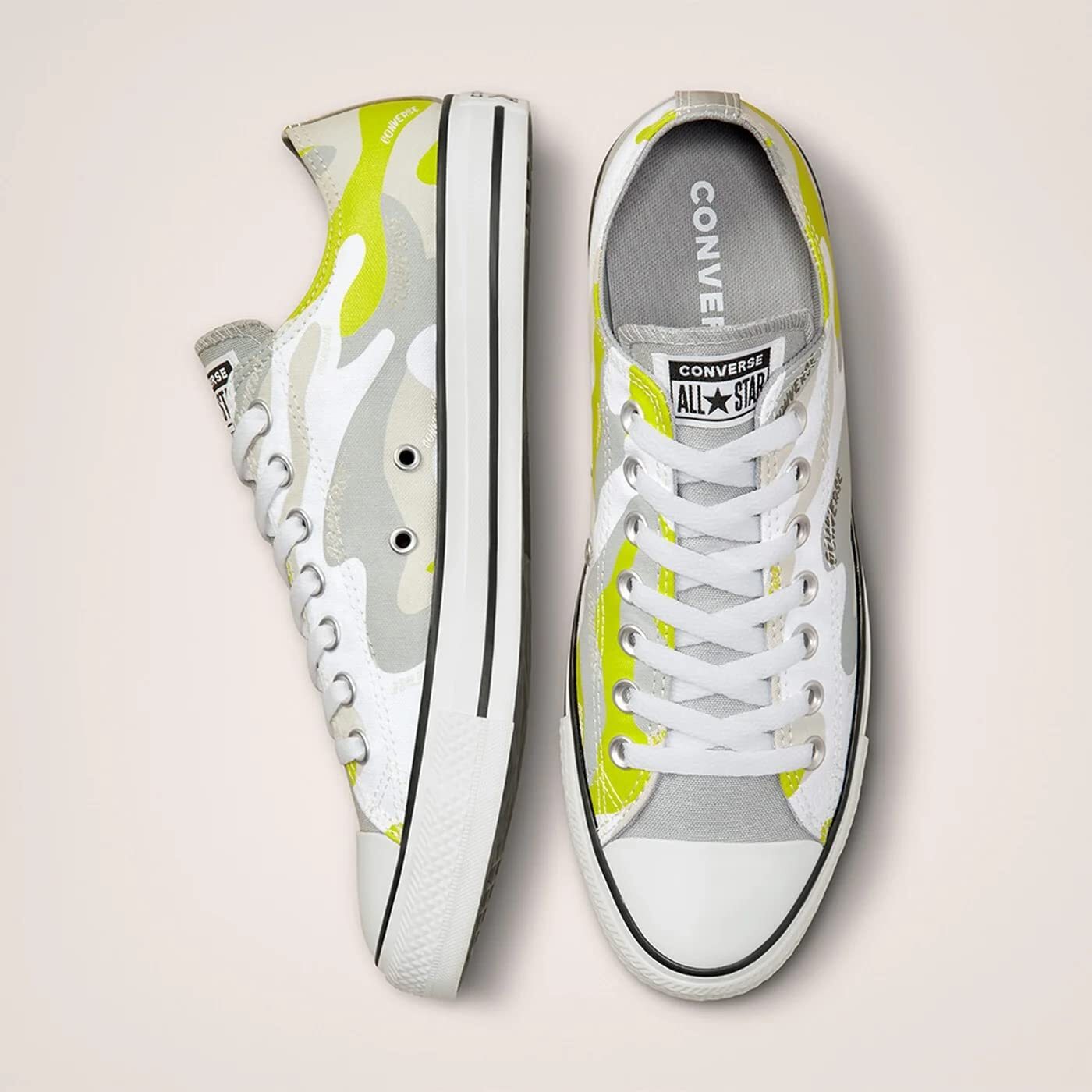 Converse Youth Chuck Taylor All Star White/Ash Stone/Lime Twist 372088F Size 3