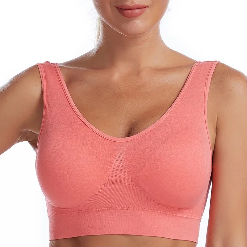 Women’s Plus Size Seamless Bra S-7XL Wireless Non Wired Adjustable Sports Yoga