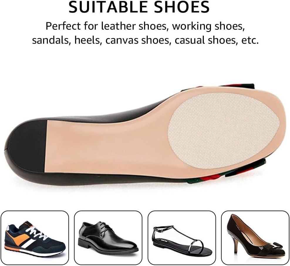 Stylish Non-Slip Shoe Sole Protectors for High Heels – 2-Piece Adhesive Set