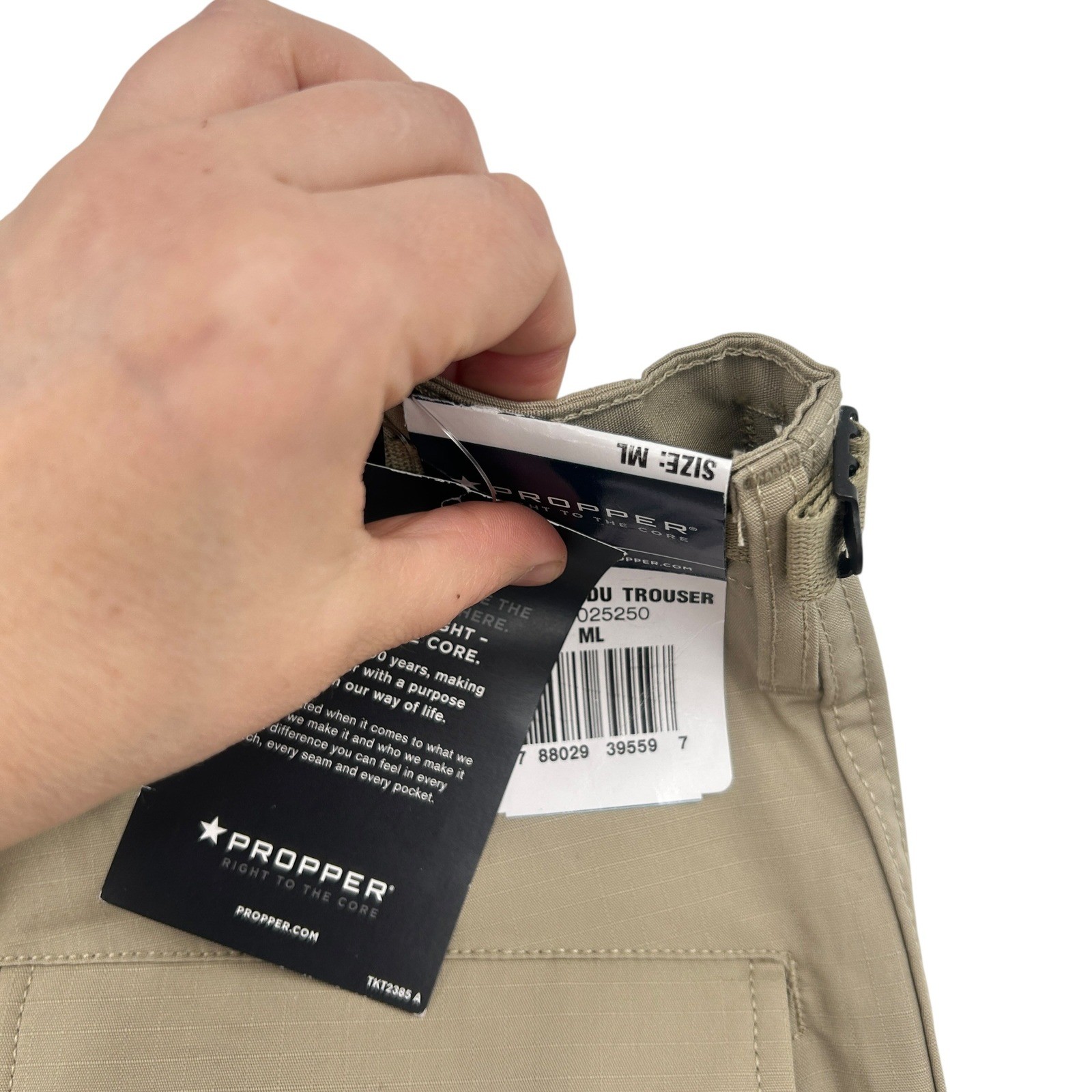 Propper BDU Tactical Cargo Pants Ripstop Military Utility Khaki M/L Drawstring