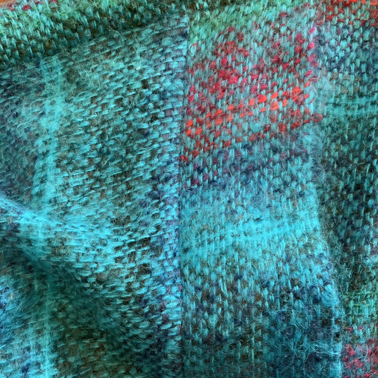 Warner Open Cardigan Art to Wear Wool Tweed Handmade Cape Shrug Sweater Jacket