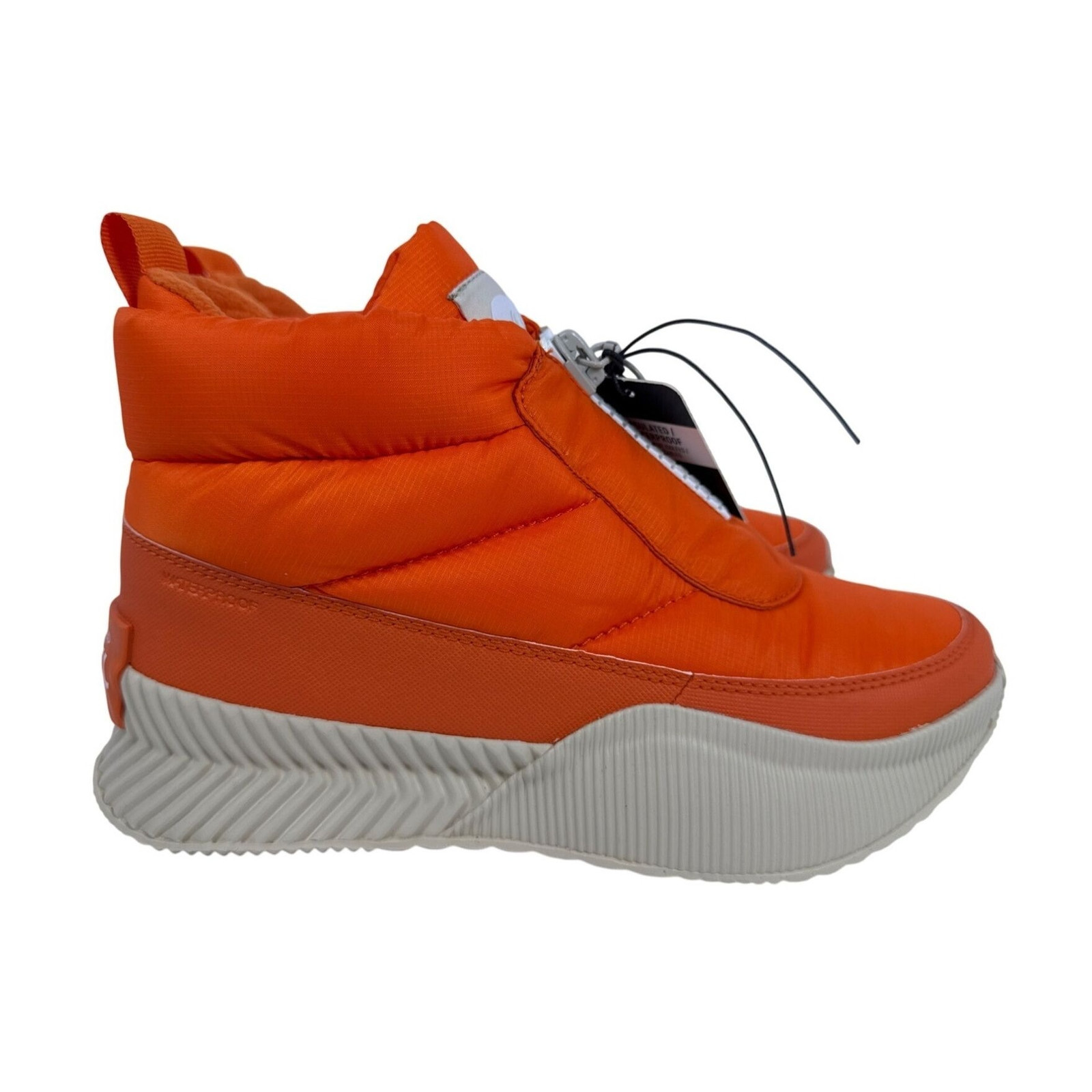 Sorel x prAna Out N About Winter Boot Womens 8 Orange Puffy Waterproof Insulated