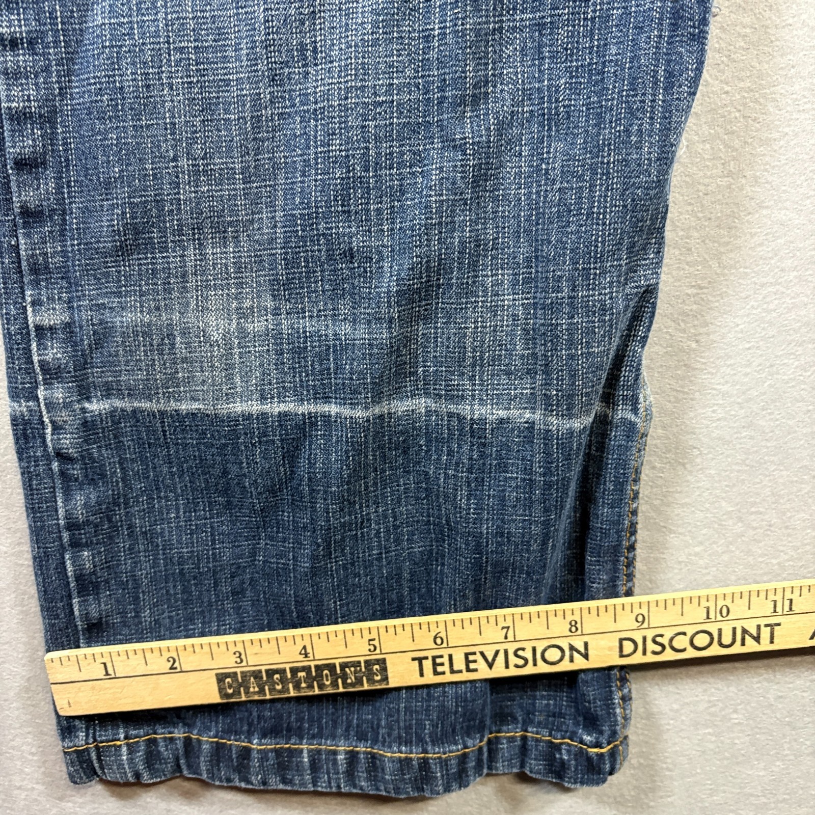 Refuse Denim Straight Leg Jeans W36 L32 Fits Like 34X31 Blue Wash Streetwear