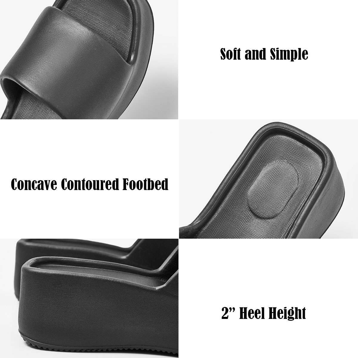 Womens Wedge High Heels Summer Platform Slippers Shoes Casual Peep Toe Sandals