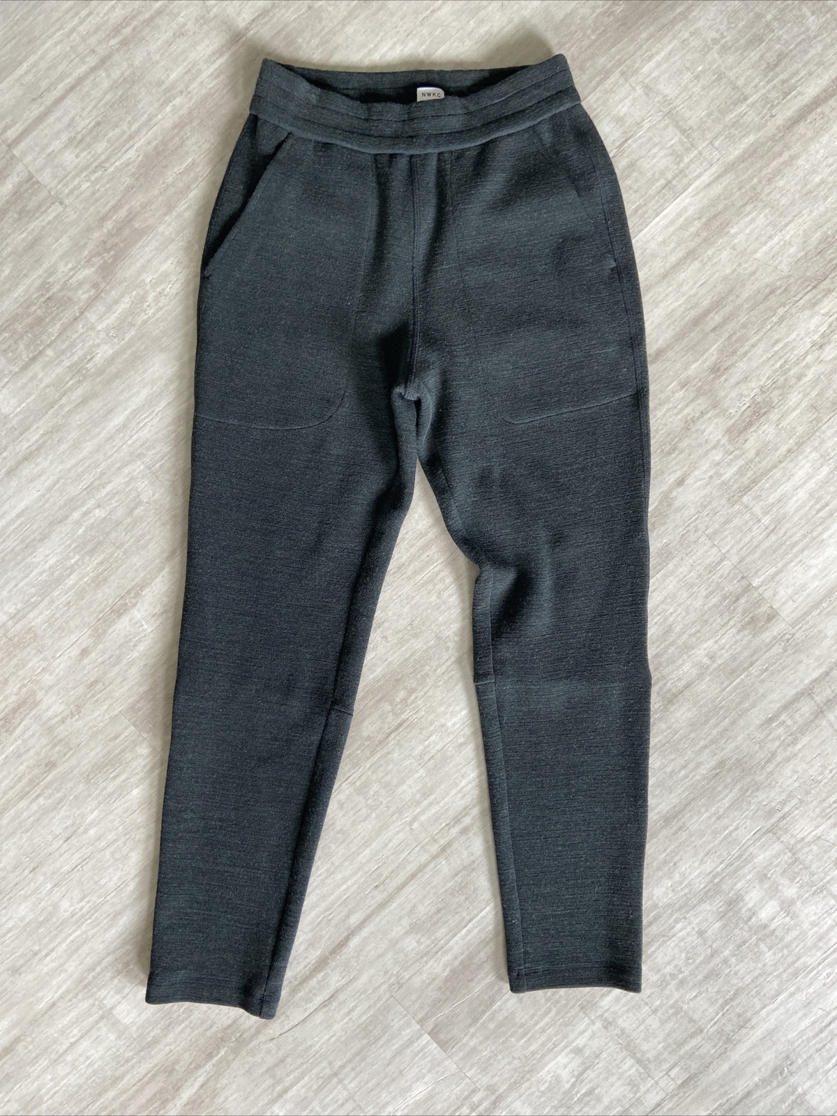 Mens Northwestern Knitting Co Worsted Merino Wool Blend Cloth Pants L Gray HTF!!