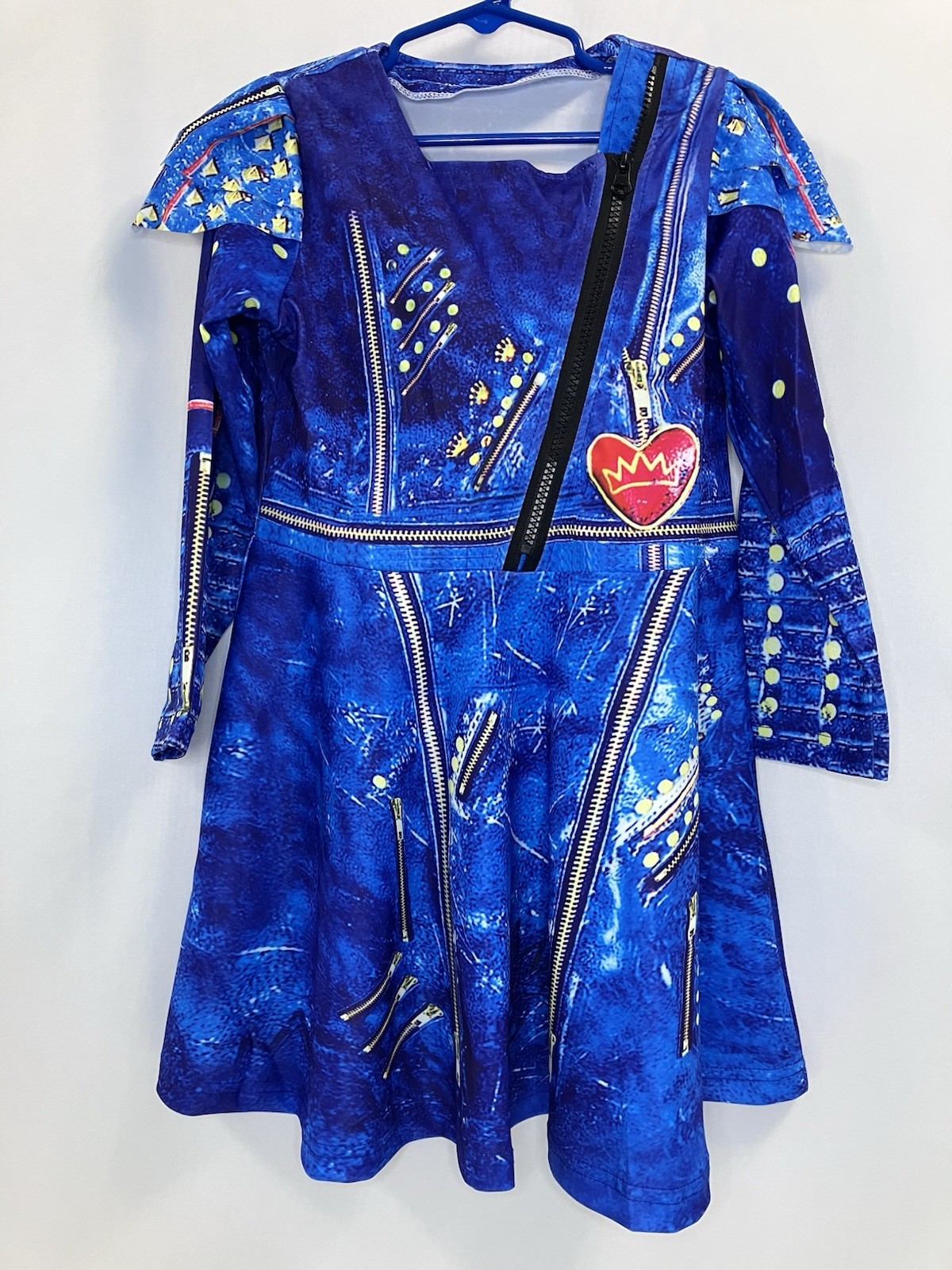 Girls Evie Halloween Costume Descendants Cosplay Size 5-6 (120)
