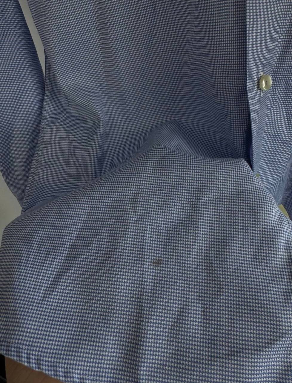Eton Blue Dress Shirt Men’s Button Up Formal Business Office Luxury Size:М
