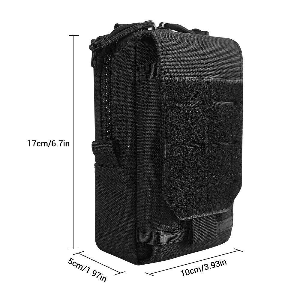 Tactical Molle Pouch EDC Utility Pouch Small Belt Waist Pack Nylon Phone Holster