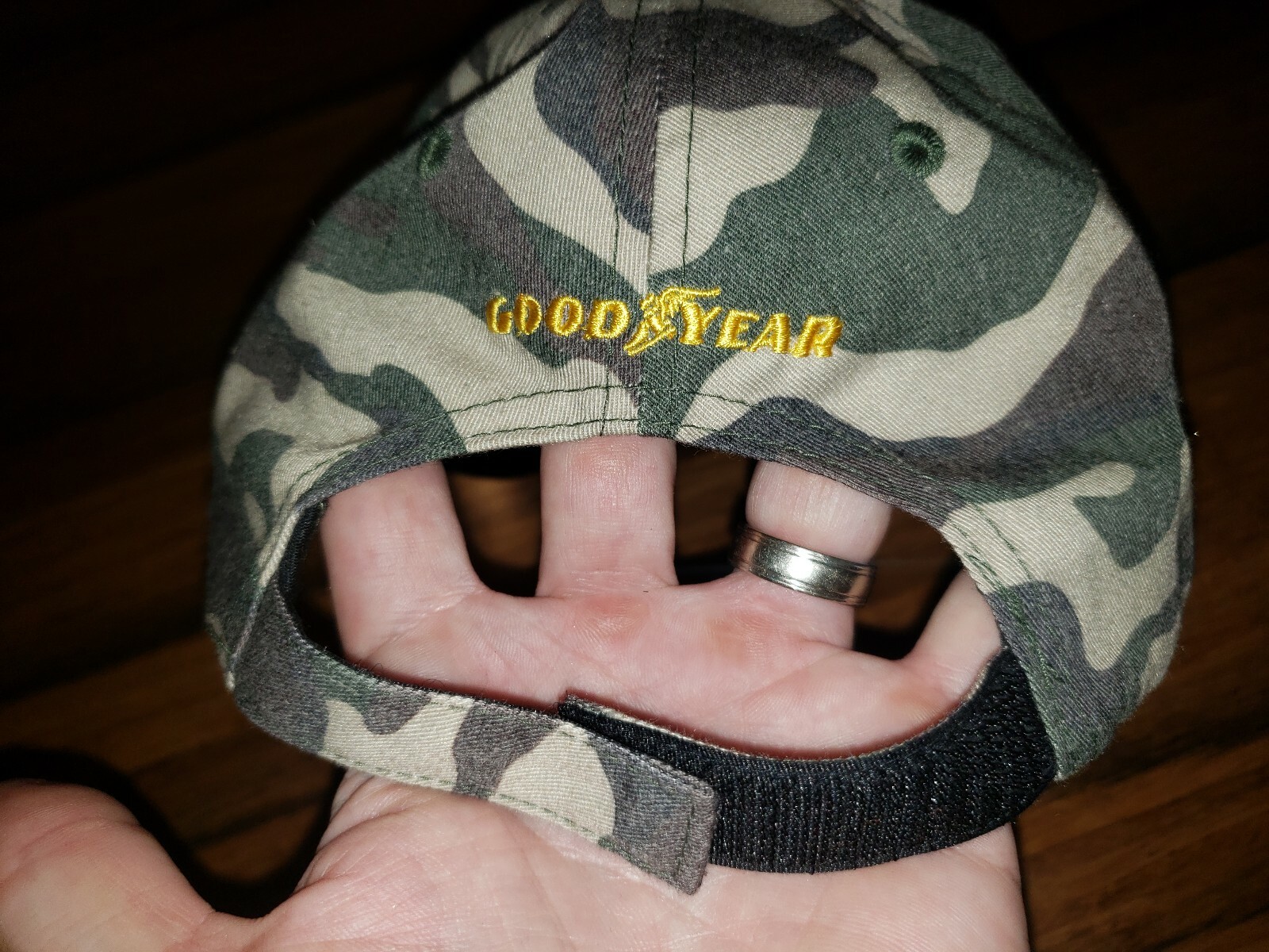 Good Year Logo Adjustable Camo Hat Camouflage.