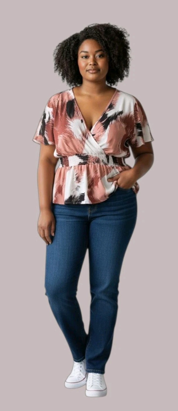 Plus Size Shein Flowing Multi Colored Dress SIZE 3XL Casual For All Occasions