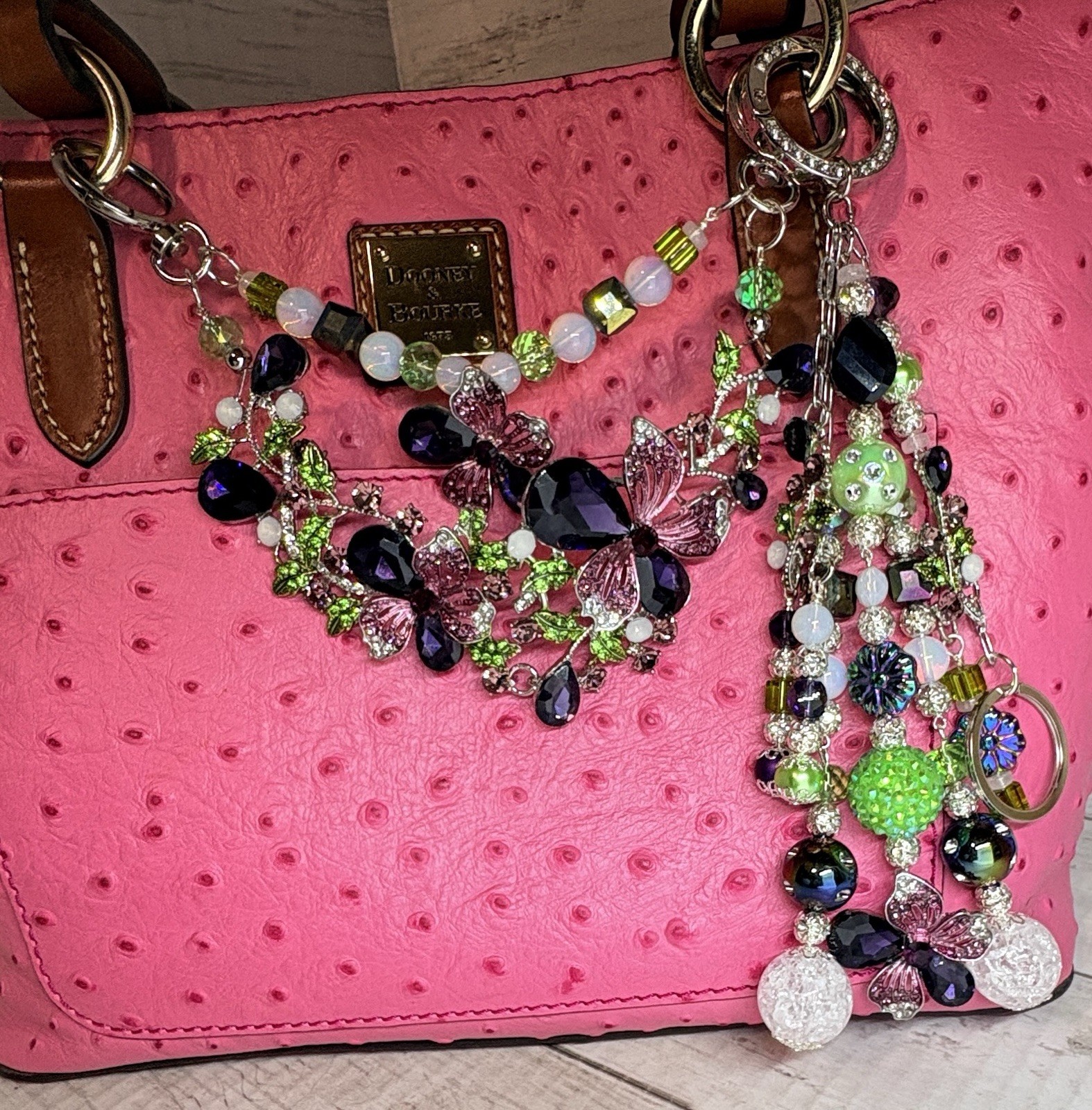 Handmade✨Handbag Jewelry✨Purse Bling✨Bag Swag✨Bag Charm✨Keychain✨2 Piece Set✨NWT