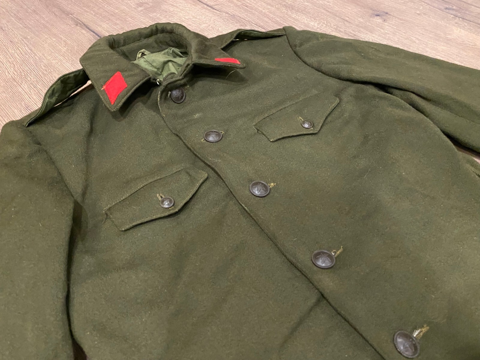ALBANIA UNIFORM COMMUNIST ERA SOLDIER JACKET + PANTS ALBANIAN ENVER HOXHA #123