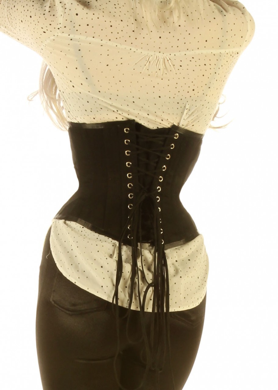 Tight Lacing Cotton Corset Waist Belt Full Steel Boned 1214