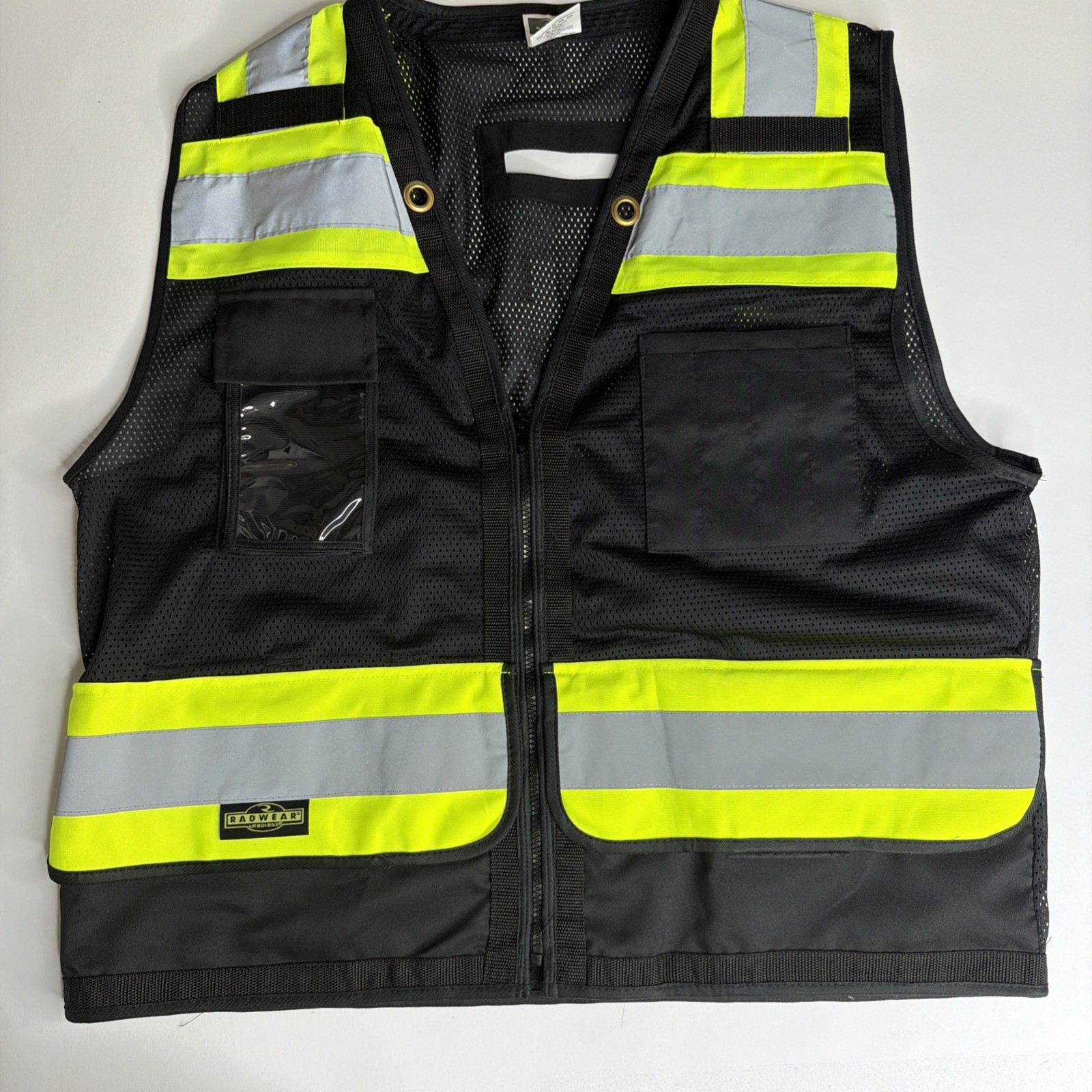 Futura Laboratories Work Vest FL 2000 Large L Black Reflective Radians Radwear