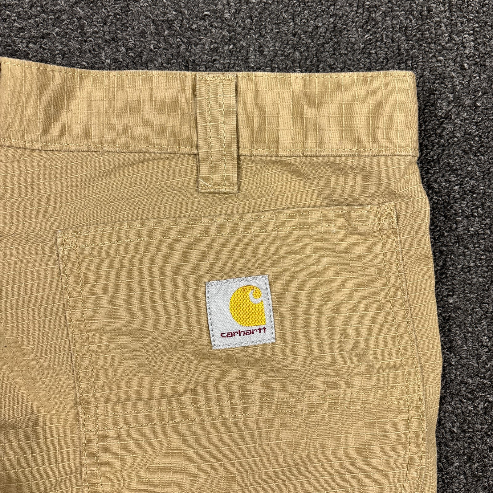 Carhartt Cargo Work Pants Mens Tan Force Relaxed Fit Ripstop BN4200-M Size 32×30